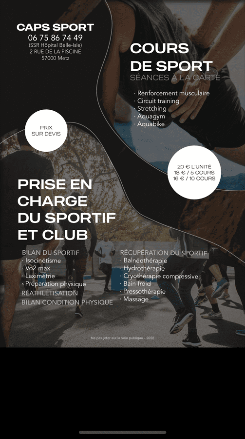 cours de sport